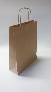 Gavepose i papir med snoet hank, 1 stk